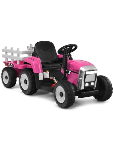 COSTWAY 12V Traktor ab 3 Jahren in Rosa