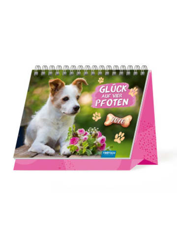 Trötsch Kalender - Trötsch Aufstellkalender Glück auf vier Pfoten 2026