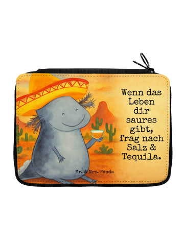 Mr. & Mrs. Panda Federmappe Axolotl Tequila Design mit Spruch in Weiß