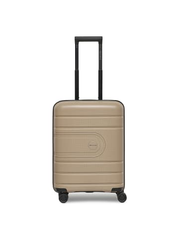 Redolz Essentials 11 4 Rollen Kabinentrolley 55 cm mit Dehnfalte beige
