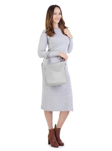 Cluty Handtasche echt Leder in grau