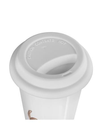 Mr. & Mrs. Panda Isolierbecher Hund Marienkäfer mit Spruch in Weiß