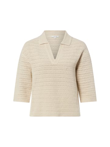OPUS Kurzarm-Strickpullover Garakino in sand - 0001