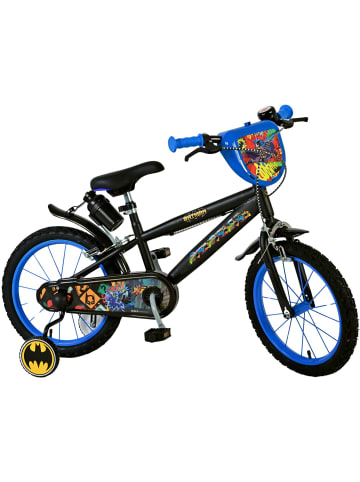 Volare Kinderfahrrad Batman Fahrrad für Jungen 16 Zoll Kinderrad in Schwarz 4 Jahre