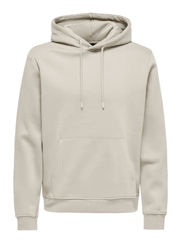 ONLY & SONS Kapuzenpullover in Silver Lining