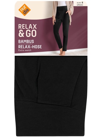 Nur Die  Loungehose Relax & Go in Schwarz