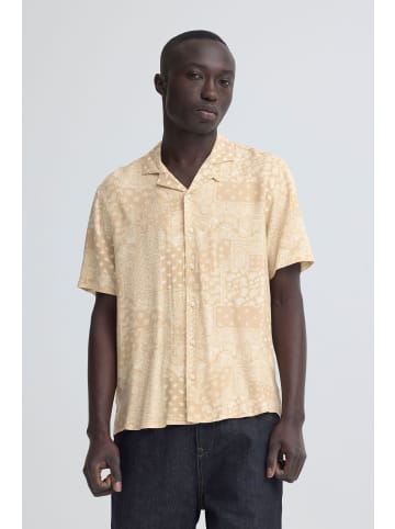 BLEND Kurzarmhemd BHAslak in Beige