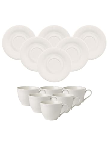 like. by Villeroy & Boch 6er Set Kaffeetassen mit Untertassen Color Loop 250 ml in Natural