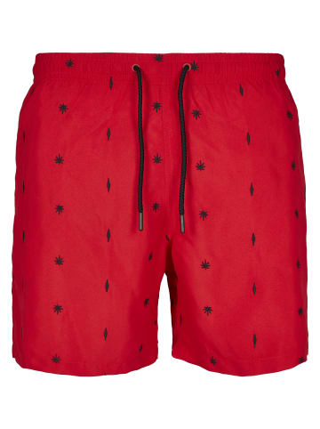 Urban Classics Beachwear - Bottom in leaf/firered/navy