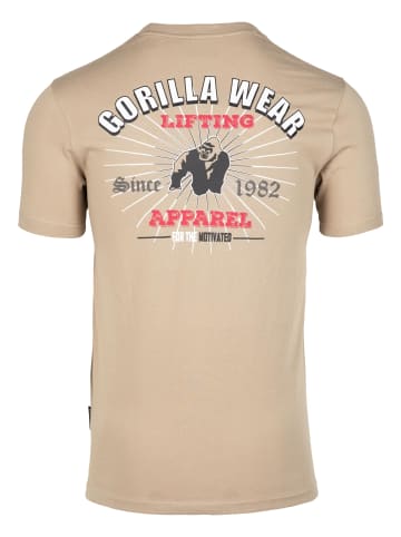 Gorilla Wear Oregon T-Shirt – Beige – 2XL