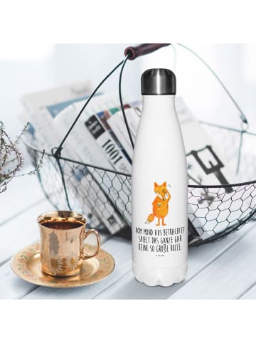 Mr. & Mrs. Panda Thermosflasche Fuchs Lord mit Spruch in Weiß