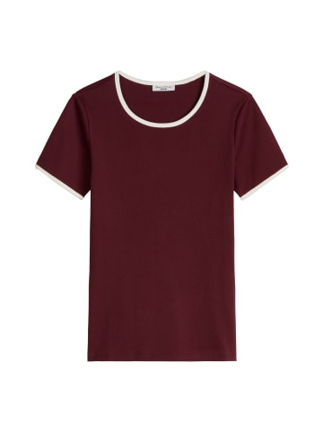 Marc O'Polo DENIM T-Shirt mit Struktur slim in Dark Red