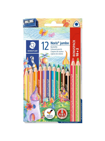 Staedtler Farbstift Noris jumbo 4mm Packung mit 12 Farben