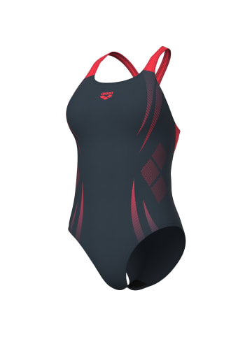 Arena Poseidonia Pro Back einteiler Schwimmanzug in Grau