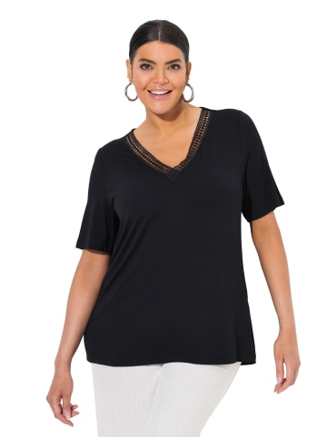Ulla Popken Shirt in schwarz