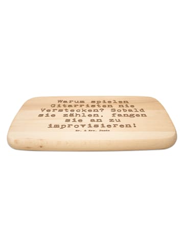 Mr. & Mrs. Panda Frühstücksbrettchen Spruch Gitarre Improvisatio... in Transparent