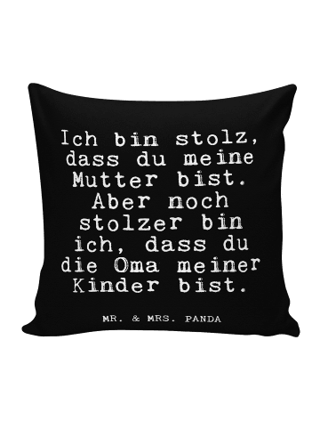 Mr. & Mrs. Panda Kopfkissen Ich bin stolz, dass... mit Spruch in Schwarz
