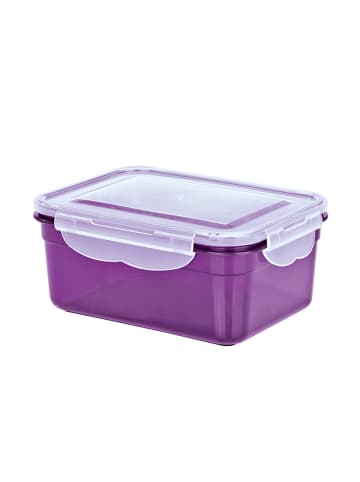 Gourmetmaxx GOURMETmaxx Frischhaltedosen Klick-it - 14-tlg. - lila/transparent