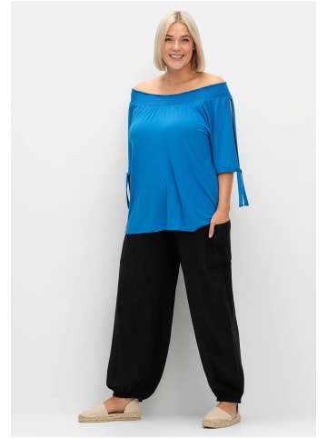 sheego Hose in schwarz