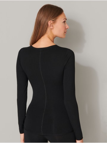 Schiesser Longsleeve Personal Fit in Schwarz