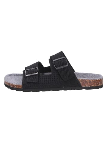 Giesswein Tieffußbett Pantolette MERINO SLIDES in schwarz