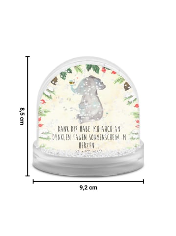 Mr. & Mrs. Panda Weihnachts Schneekugel Elefant Biene mit Spruch in Naturpapier