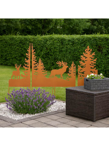 kobolo 4tlg. Set Dekorationsobjekt in Braun