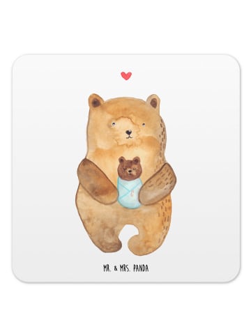 Mr. & Mrs. Panda Untersetzer Bär Baby ohne Spruch in Weiß