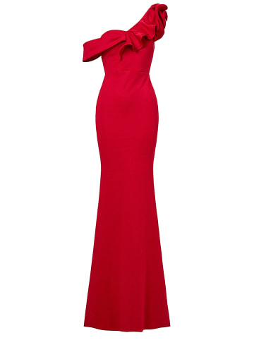 Moda Minx Abendkleid Alaia Off Shoulder Dress in red