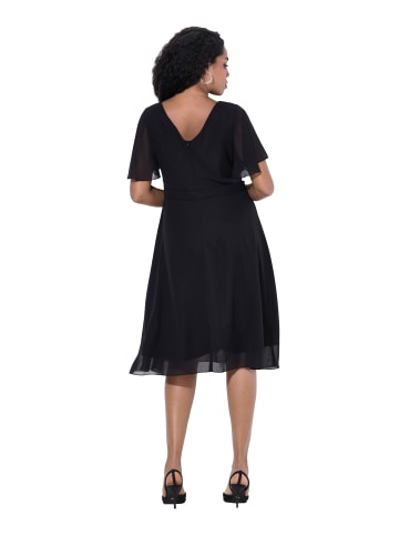 Ulla Popken Midikleid in schwarz