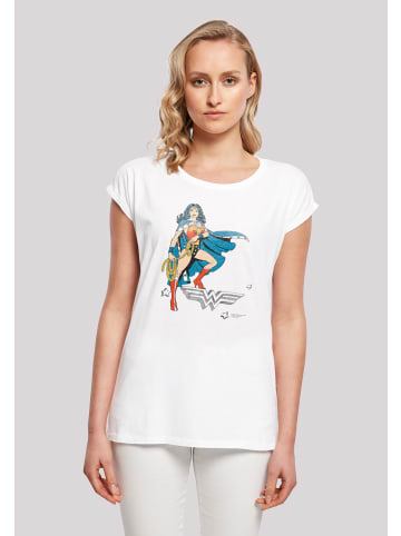 F4NT4STIC T-Shirt DC Comics Wonder Woman Standing Logo in weiß