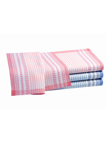 WITT WEIDEN Geschirrtücher in rosé + bleu