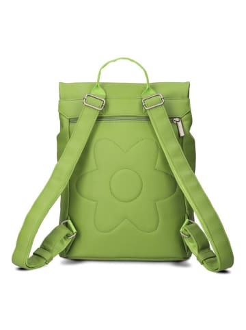Zwei Mademoiselle.M Daypack 35 cm Laptopfach in kiwi