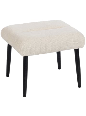 HOMCOM Sitzhocker in Cremeweiß 45L x 41B x 38H cm