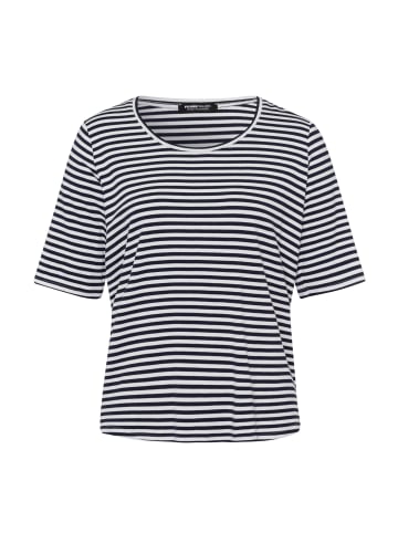 Frank Walder Kurzarmshirt mit klassischem Streifendesign in Blau