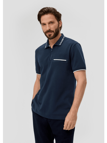 s.Oliver Polo-Shirt kurzarm in Blau