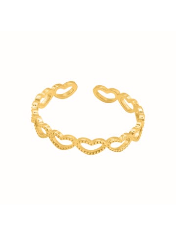 Steel_Art Ring mit Herz Damen Piar goldfarben in goldfarben