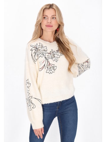 VIRITA Women Sweater in Light Beige Melange