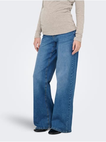 ONLY Jeans mit weitem Bein in Medium Blue Denim
