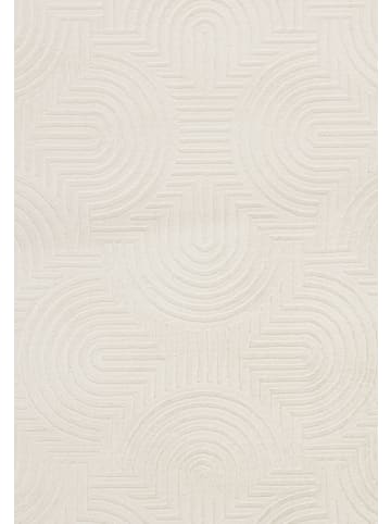 Kayoom Outdoor Teppich Balance in creme - rechteckig