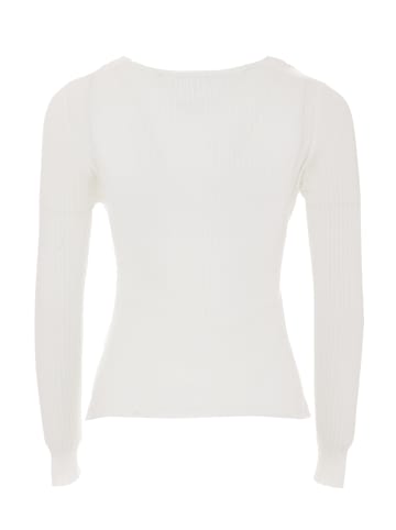 Albee Women Strickpullover in Wollweiss