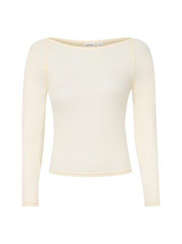 Noisy may Langarmshirt NMNusa in vanille