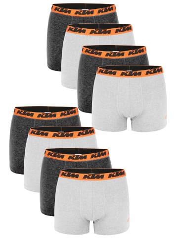 KTM Boxershorts 8er Pack Boxer Man Cotton in Dark Grey / Light Grey2