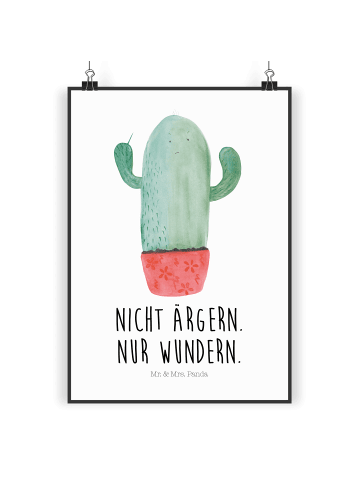 Mr. & Mrs. Panda Kunstdruck Kaktus Wut mit Spruch in Weiß