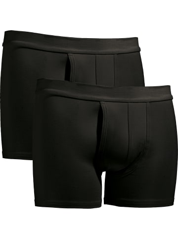 Erwin Müller Baumwolle Schlüpfer 2er-Pack in schwarz