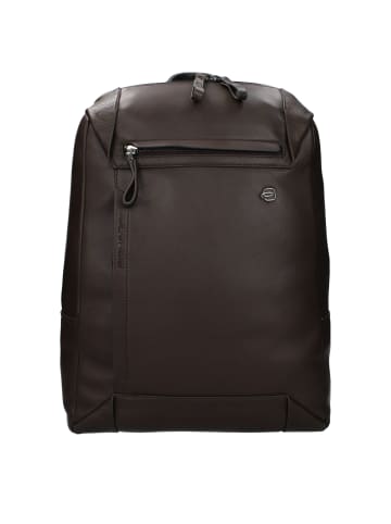Piquadro Braun Leder Rucksack