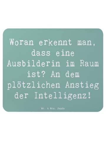 Mr. & Mrs. Panda Mouse Pad Spruch Ausbilderin Intelligenz mit Sp... in Meeresbrise