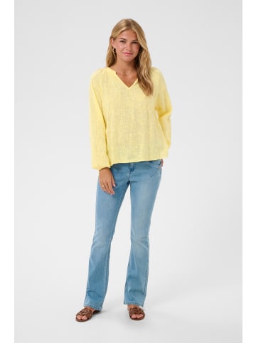 Cream Langarm-Bluse CRGemi Regular fit in Lemon Meringue