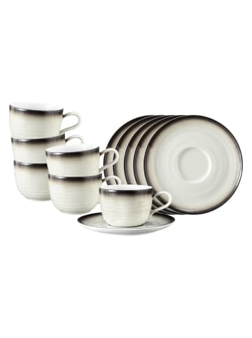 Seltmann Weiden 6er Set Kaffeetassen mit Untertassen Terra in Corso 260 ml
