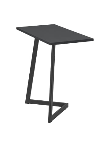 en.casa Beistelltisch Kalundborg in Schwarz (H)55cm (B)60cm (T)30cm